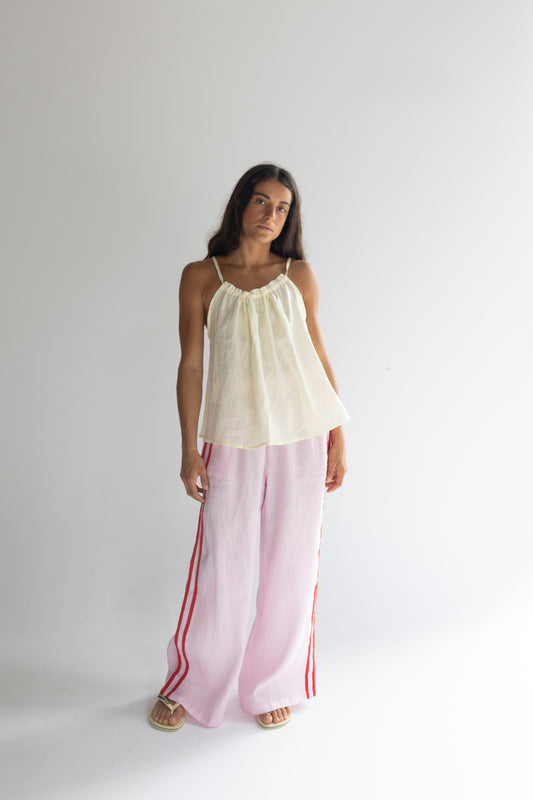 Linen Pant - Ballet Pink