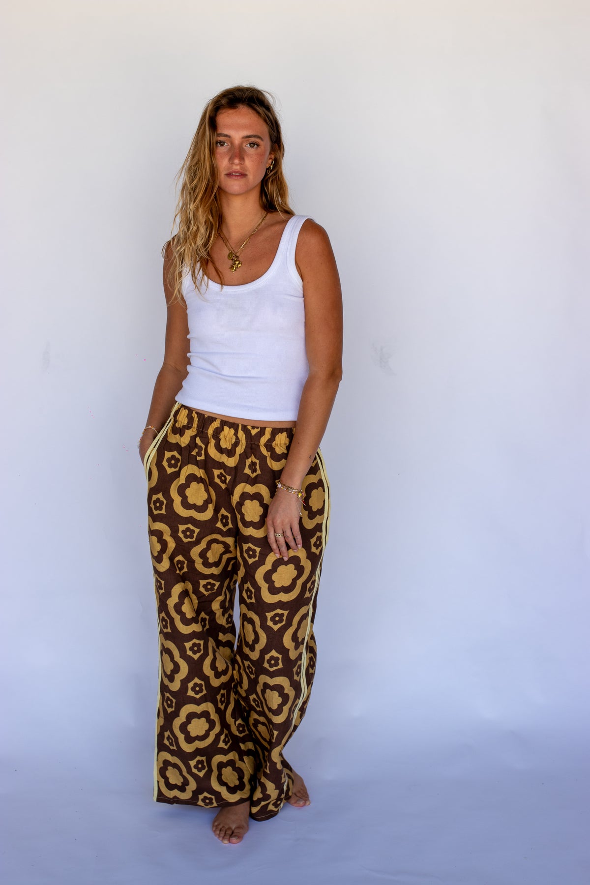 100% Linen Pant - Bloomin Groover PLOW SURF CO x LOCOLINEN Collab