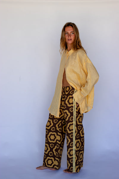 100% Linen Pant - Bloomin Groover PLOW SURF CO x LOCOLINEN Collab