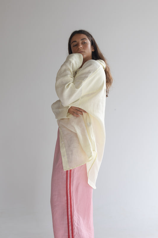 Linen Pant - Blush Pink