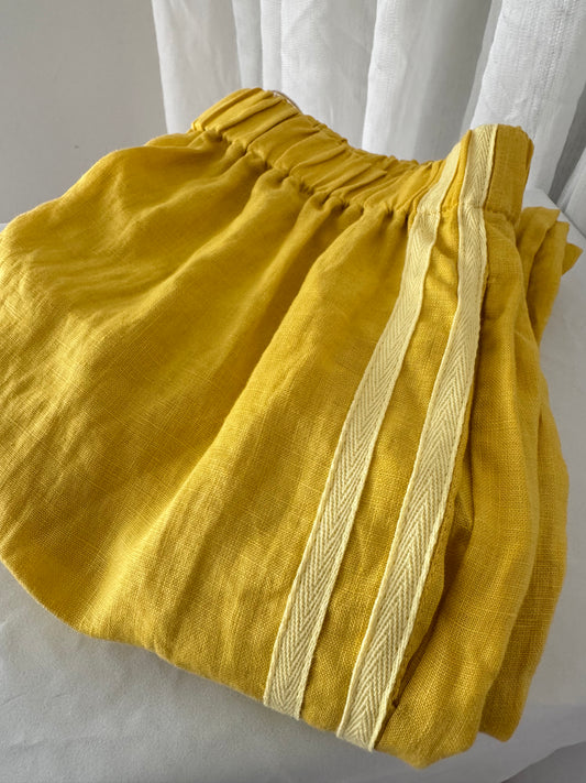 Linen Pant - Mustard