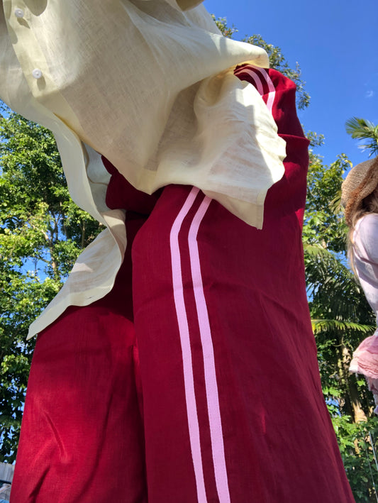 Locolinen Pant - Burgundy